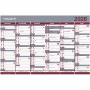 Mayland 2026 26063000 dobbelt halvårskalender 29x44cm rød 