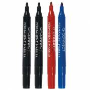 Q-connect permanent marker 2-3mm 4 farver 