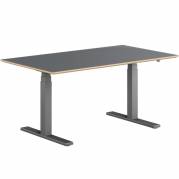 Pro hævesænkebord 80x140cm sortgrå antracit laminat 