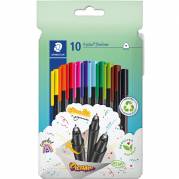 Staedtler Triplus fineliner 334 0,3mm flerfarvet 10stk 