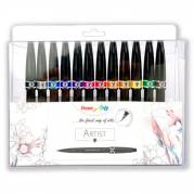 Pentel SESF30C Brush fiberpen 12stk 