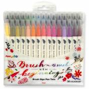 Pentel SESW30 Brush Sign Pen Twin 30stk 