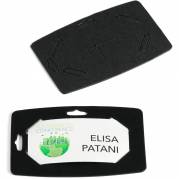 Durable navneskilt 40x75mm sort 