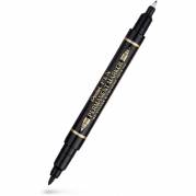 Pentel N75W Twin permanent marker 0,3/1,2mm sort 