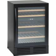 Scandomestic vink&oslash;leskab 2 zoner 164L sort 