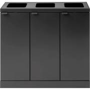 Bica Basic 870 affaldsstation 3x45L antracit 