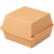 Burgerboks 115x105x80mm brun 75stk