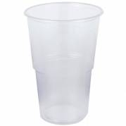 Plastglas Ø95x128mm 40cl klar 50stk 