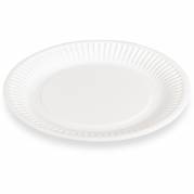 Frokosttallerken &Oslash;180mm hvid 100stk 