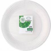 Middagstallerken &Oslash;230mm hvid 100stk 