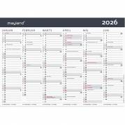 Mayland 2026 26058050 moderne vægkalender A5 15x21cm 