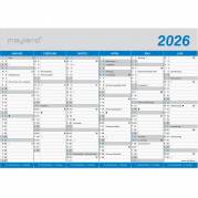 Mayland 2026 26059000 klassisk vægkalender A4 21x29,6cm 