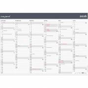 Mayland 2026 26064200 moderne vægkalender 2x6mdr. 70x100cm 