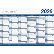 Mayland 2026 26065400 2x6mdr. vægkalender 70x100cm 