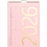 Mayland 2026 26066130 6 kolonner Color vægkalender A4 24x34cm 