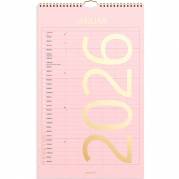 Mayland 2026 26066130 6 kolonner Color vægkalender 25x41,5cm 
