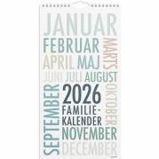 Mayland 2026 26066190 6 kolonner TrendArt vægkalender 22x43cm 