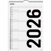 Mayland 2026 26066520 3 kolonner vægkalender A4 24x34cm 