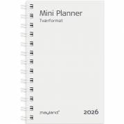 Mayland 2026 26084800 mini ugekalender refill 12,5x8cm hvid 