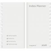 Mayland 2026 26095100 indexkalender refill 16,8x8,8cm hvid 
