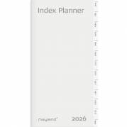 Mayland 2026 26095200 indexkalender refill 16,8x8,8cm hvid 