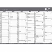 Mayland 2026 26268800 basic kontorkalender A2 60x42cm grå 