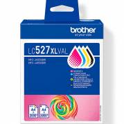 Brother LC527XLVAL bl&aelig;kpatron Valuepack 3000sider BK/CMY 