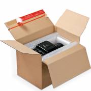 ColomPac Papkasse 304x216x130-220mm automatbund brun 