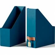 Leitz Puro tidsskriftsamler 100x260x310mm m&oslash;rkebl&aring; 