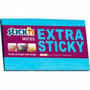 Stick'n Extra Sticky notes 76x127mm 90ark neon bl&aring; 