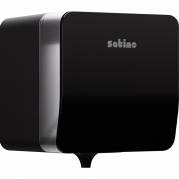 Satino Centerfeed Dispenser Plus til h&aring;ndkl&aelig;deruller sort 