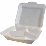 Termobakke 3-rum 210x245x72mm XPS hvid 