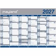 Mayland 27064100 2x6mdr v&aelig;gkalender 70x100cm papir 