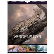 Mayland 27066330 Verdens dyr v&aelig;gkalender 29,5x39cm 