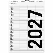 Mayland 27066520 Black & White v&aelig;gkalender 3 kolonner A4 