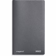 Mayland 27071000 mini indexkalender 8,1x14cm m&oslash;rkegr&aring; 