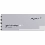 Mayland 27134000 uge-bordkalender 9,7x26cm hvid 