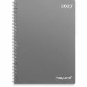 Mayland 27200000 ugekalender A5 m&oslash;rkegr&aring; h&oslash;jformat 