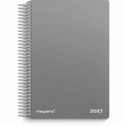 Mayland 27212000 dag spiralkalender 17,7x13,5cm m&oslash;rkegr&aring; 