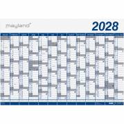 Mayland 28065000 1x13mdr k&aelig;mpekalender i r&oslash;r 70x100cm PP bl&aring;