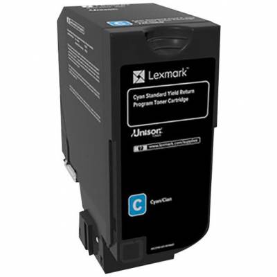 Lexmark 74C2SC0 Cyan Lasertoner, 7.000 sider