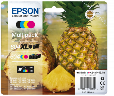 Epson 604XL bl&aelig;kpatroner sort/CMY
