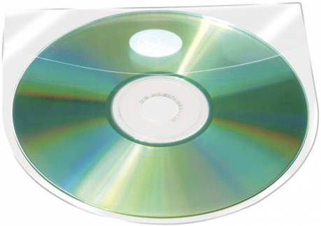 Q-connect CD-lomme selvklæbende 10stk 