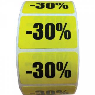 DesLabels -30% rabatetiket 