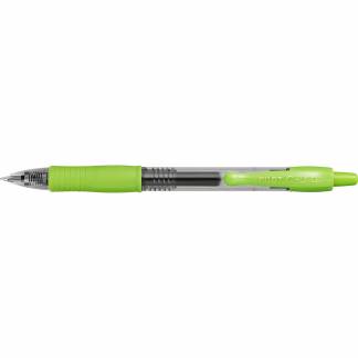 Pilot G2 gelpen med 0,7 mm spids i skrivefarven limegrøn 