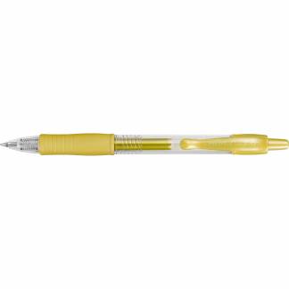 Pilot G2 gelpen med 0,7 mm spids i skrivefarven guld 