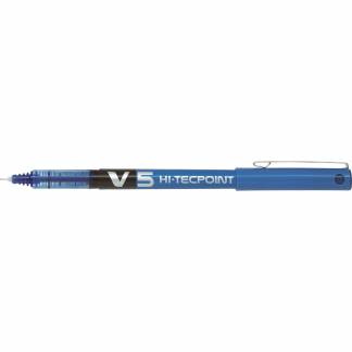 Pilot V5 Hi-Tecpoint kuglepen 0,5mm blå 