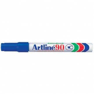 Artline 90 marker med 5 mm skrå stregbredde i farven blå 