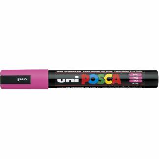 Uni Posca 5M tus med 2,5 mm spids i farven pink 