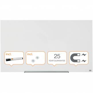 Nobo magnetisk glastavle widescreen 57" hvid 